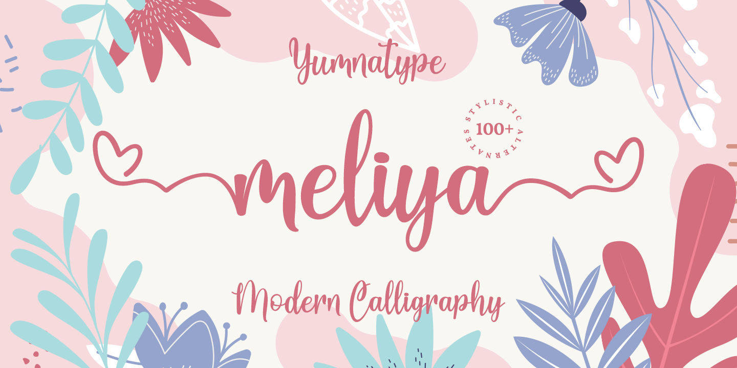 Шрифт Meliya